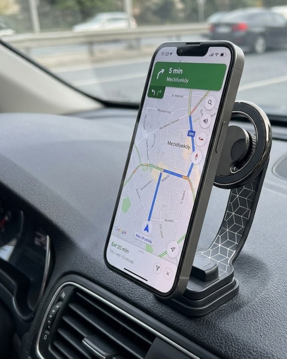 Araç İçi Manyetik Telefon Tutucu Katlanabilir Navigasyon Standı