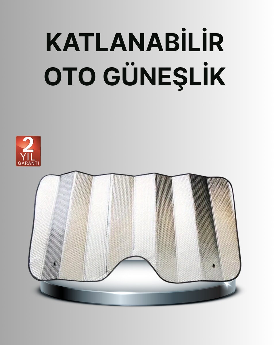 Katlanabilir Alüminyum Kaplamalı Araç Güneşliği
