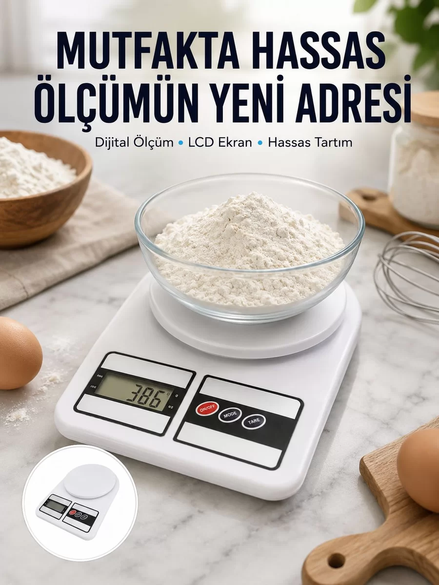 10 kg Kapasiteli Dijital Mutfak Tartısı